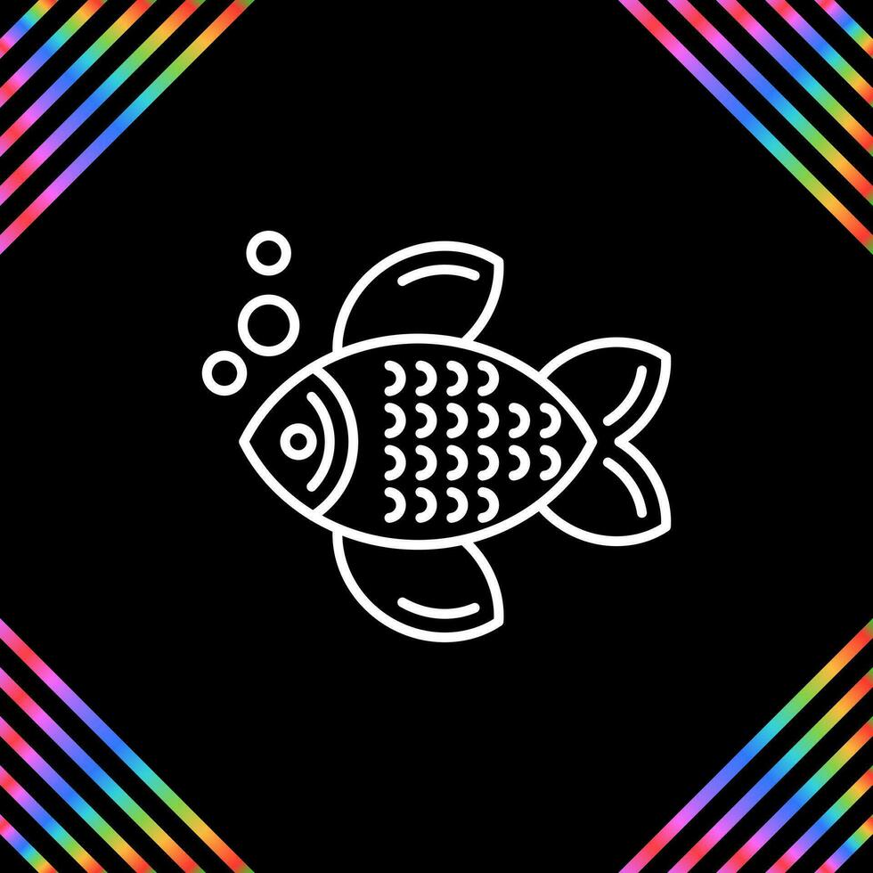 icono de vector de pescado