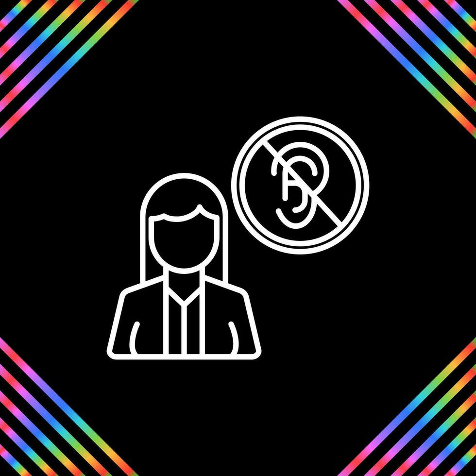 Deaf Vector Icon