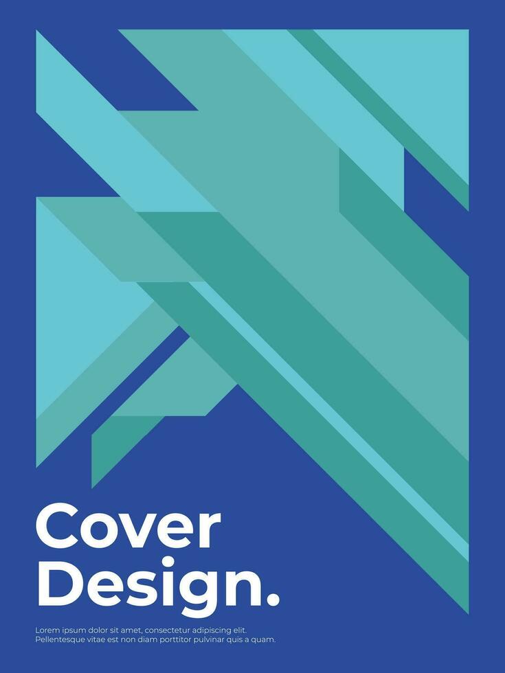 Design Cover Abstract Geometric Background vector