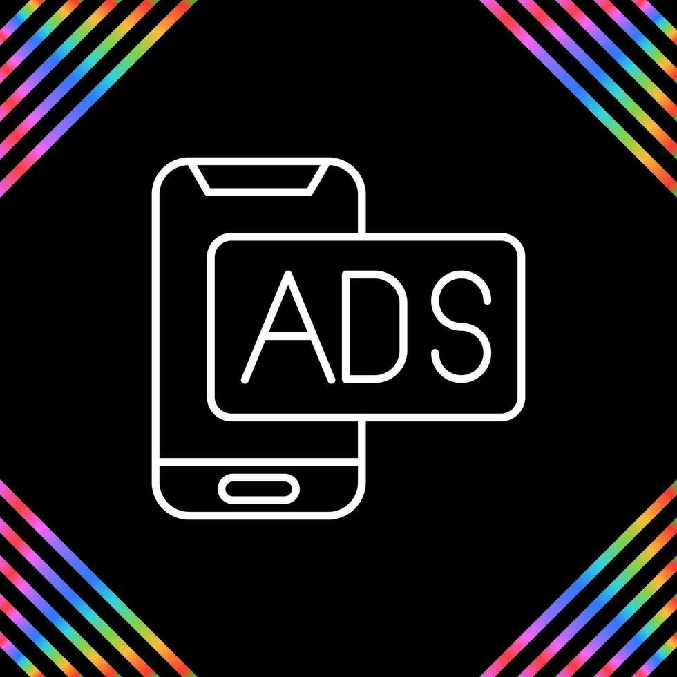 Mobile Advertising Vector Icon