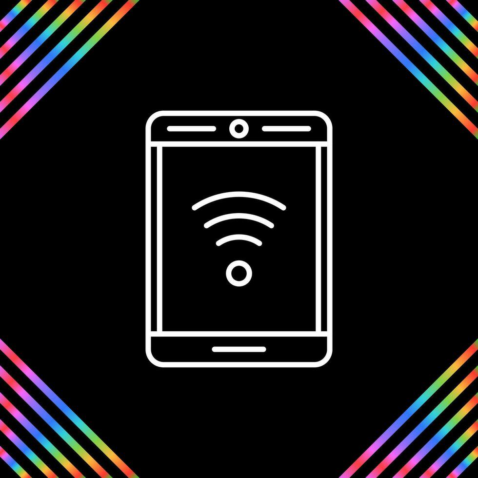 Phone With Signal Vector Icon