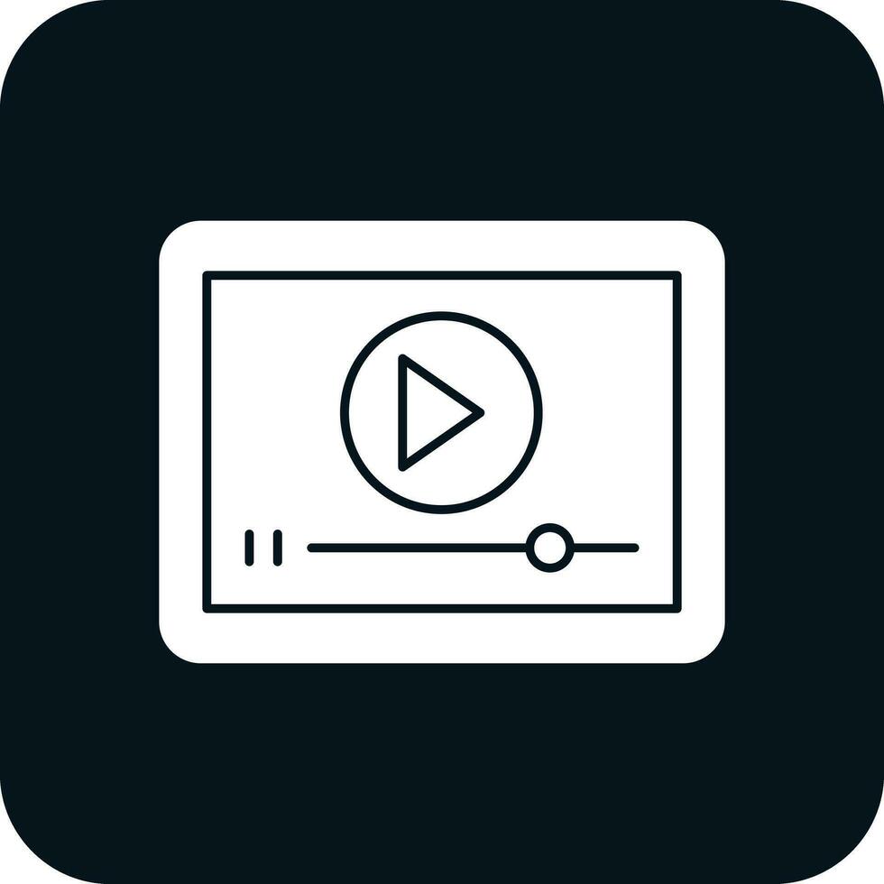 Video Player  Vector Icon Design