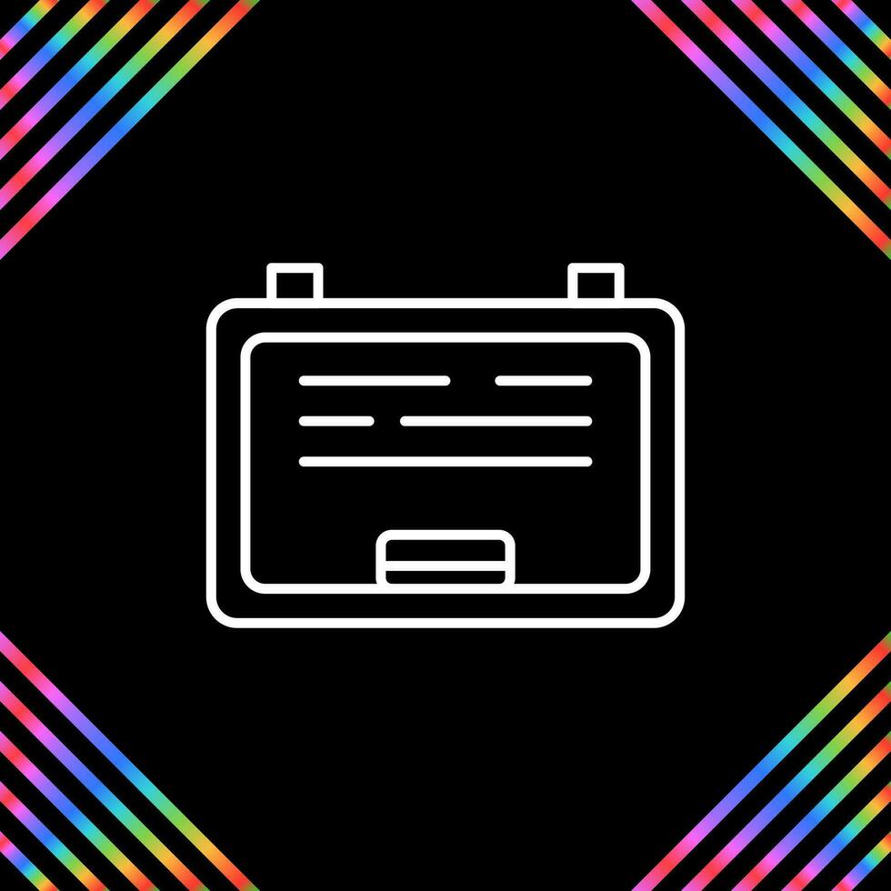 White Board Vector Icon