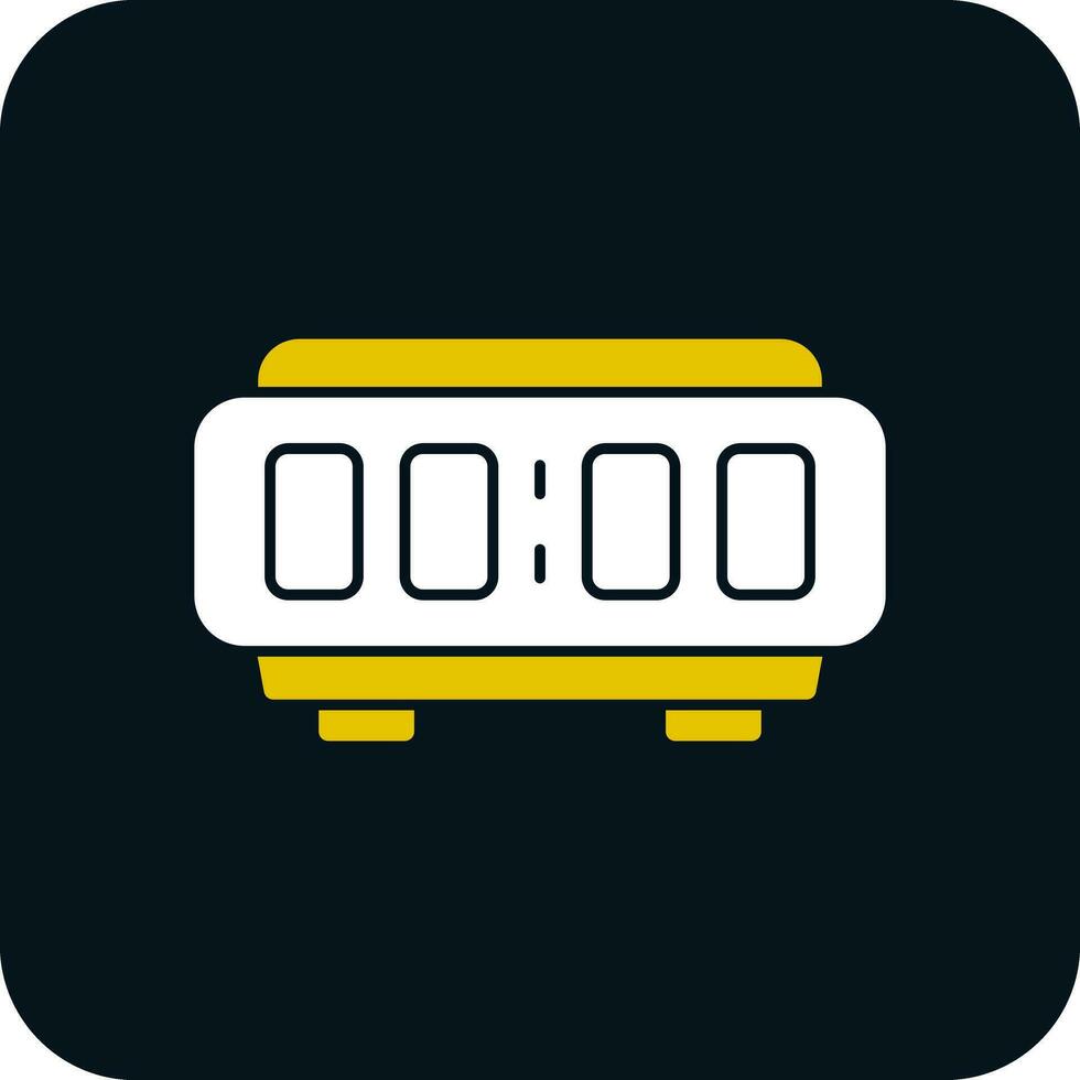 digital alarma reloj vector icono diseño