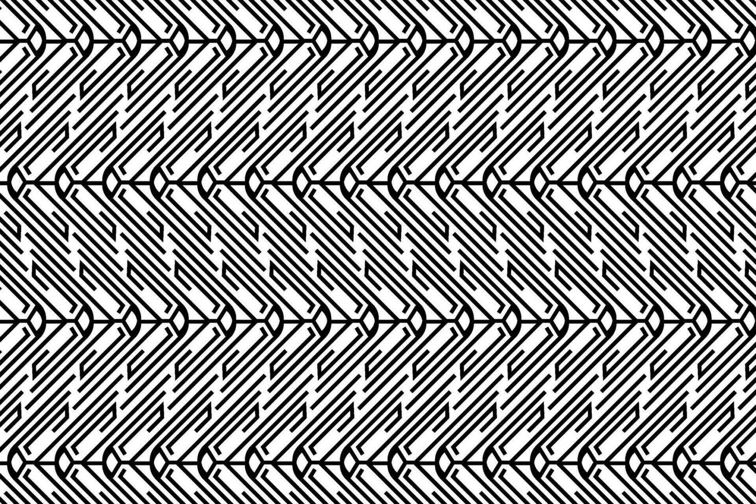 Black and white abstract patterned background. Linear striped stylized pattern, abstract ornate graphic element, for cover, cards, backgrounds, effects and other design projects. vector