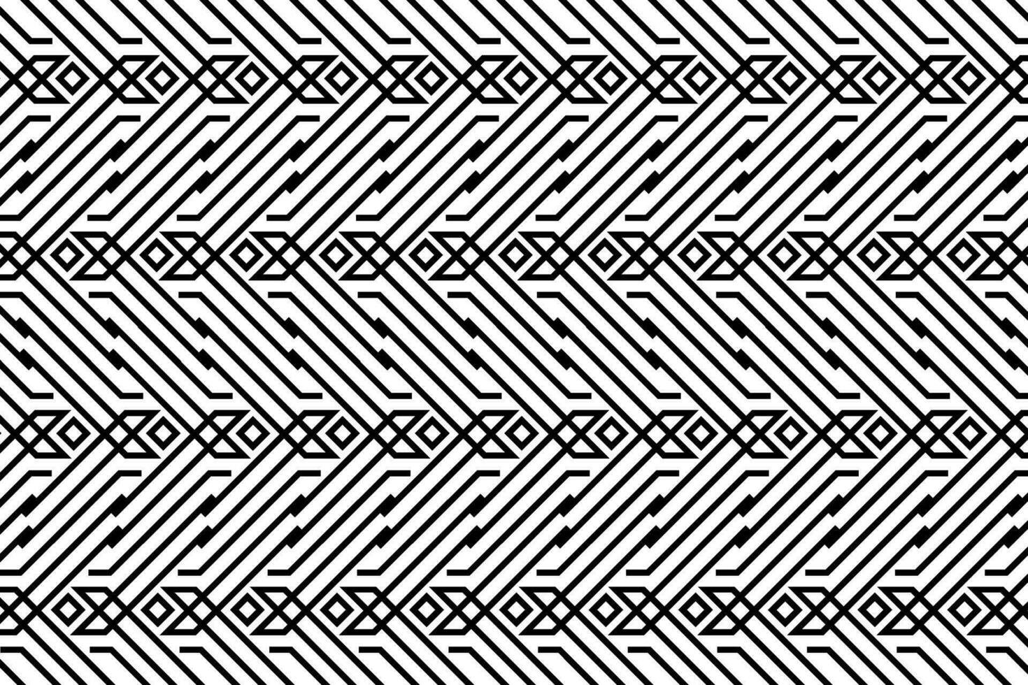 Black and white abstract patterned background. Linear striped stylized pattern, abstract ornate graphic element, for cover, cards, backgrounds, effects and other design projects. vector