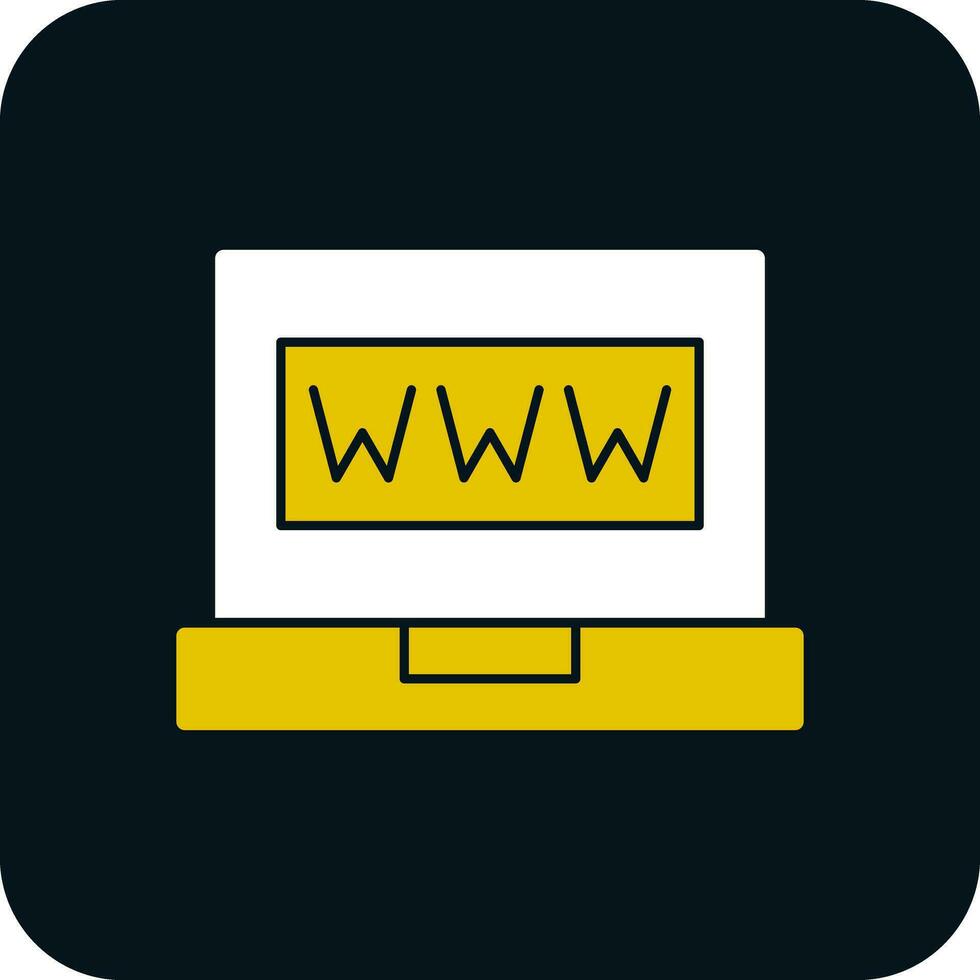 diseño de icono de vector de www