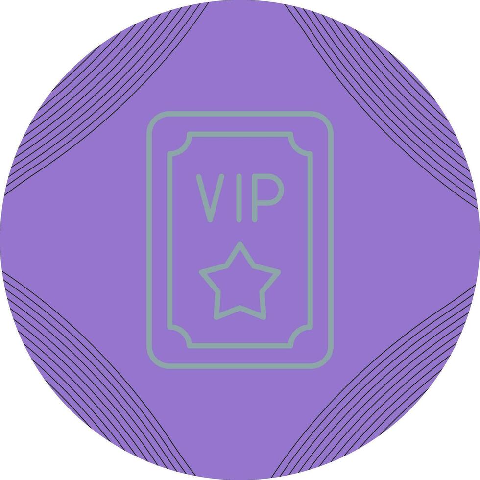 icono de vector de pase vip