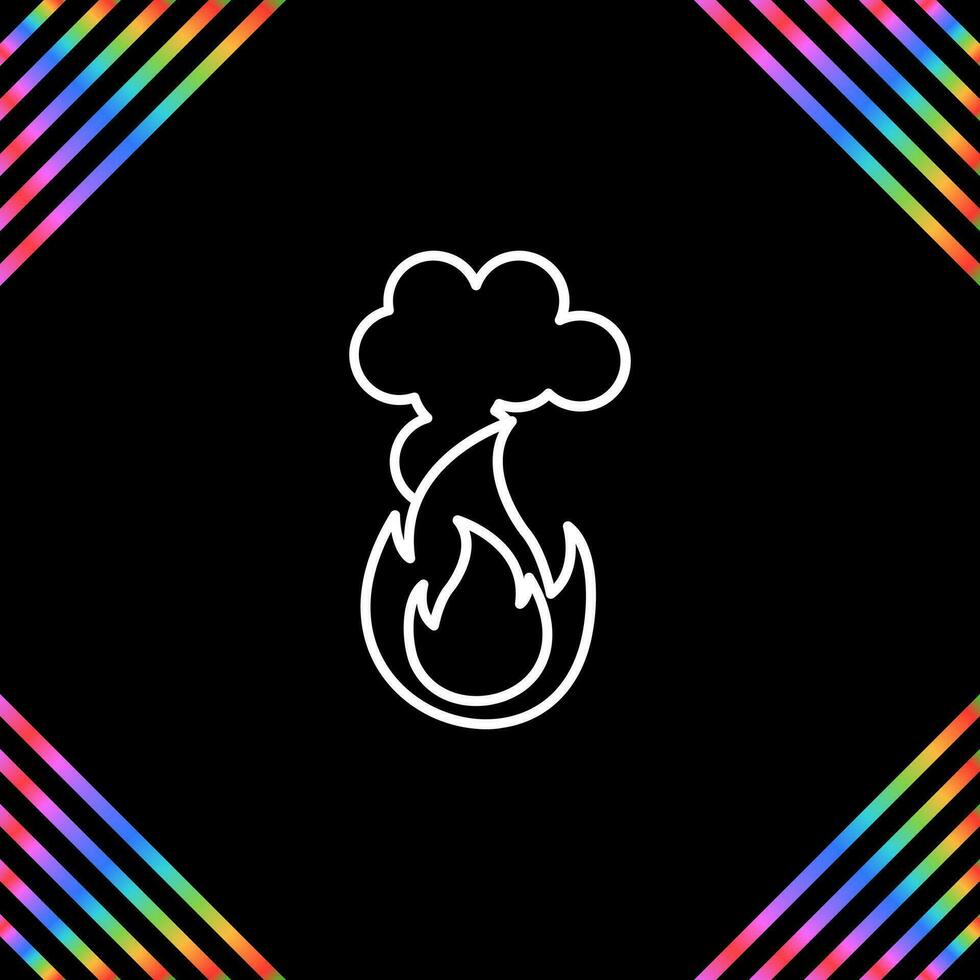 Fire Pollution Vector Icon