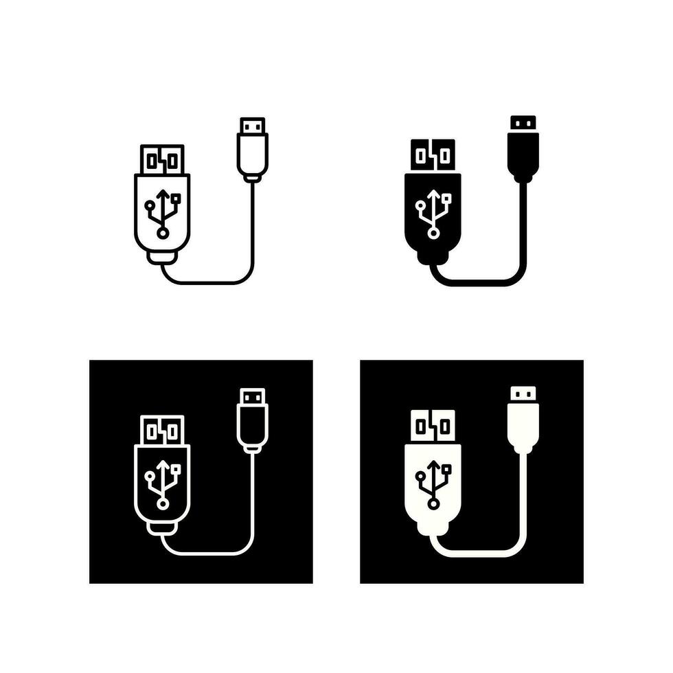 Usb Cable Vector Icon