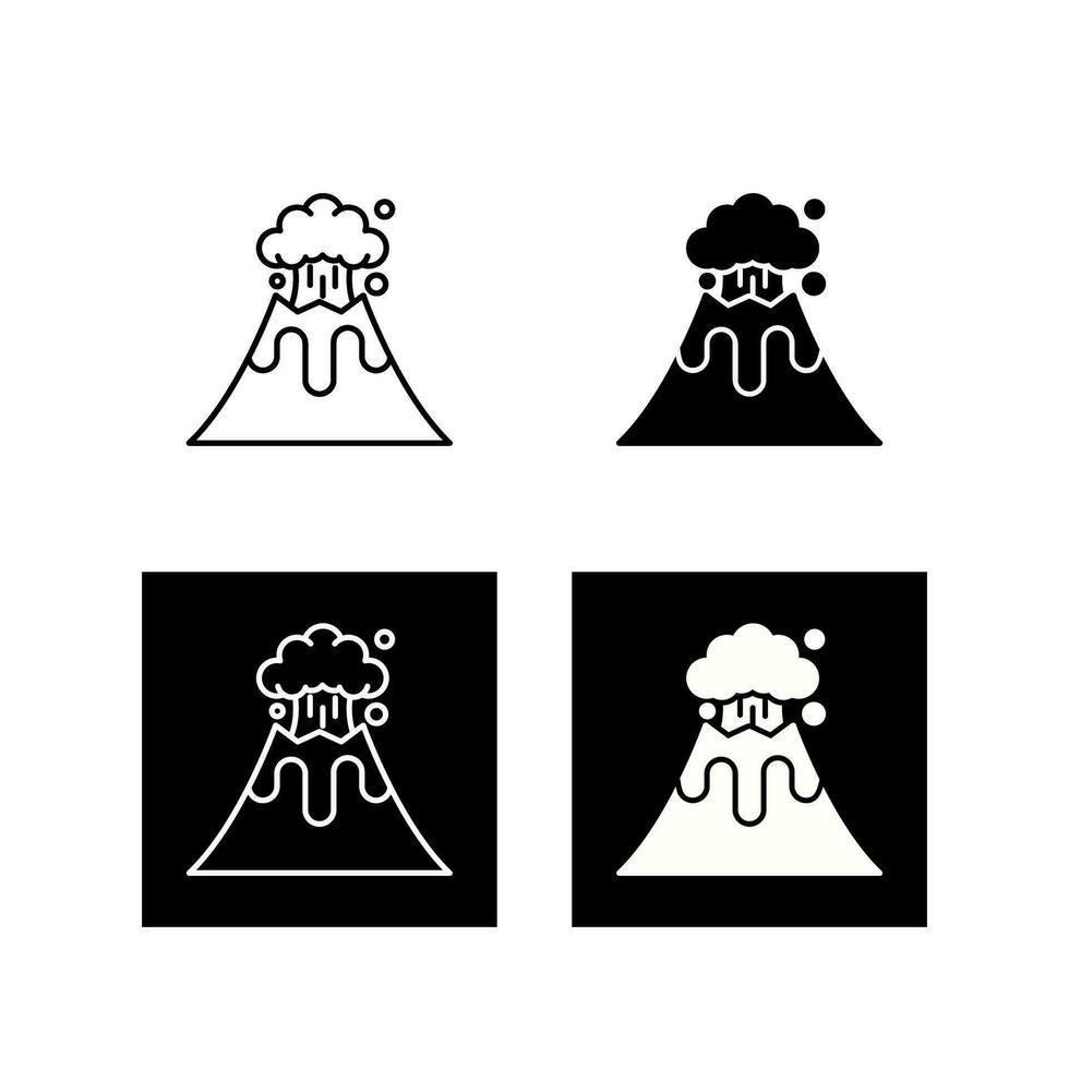 Volcano Vector Icon