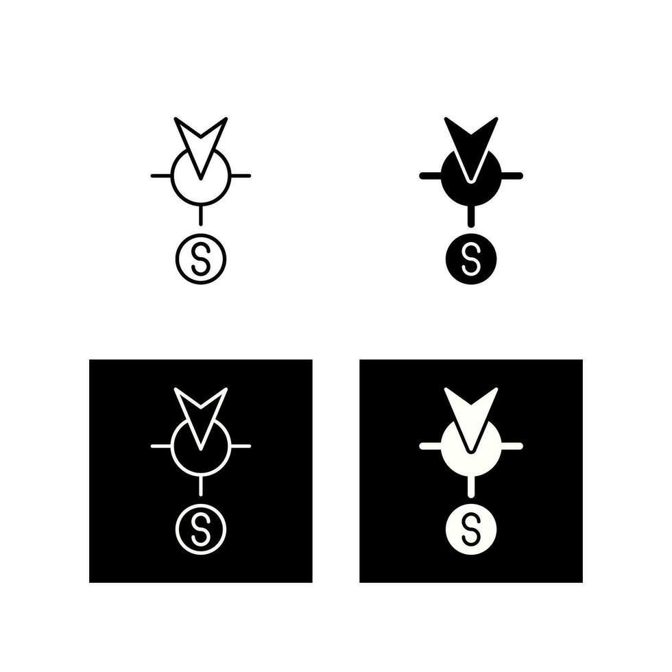 South Vector Icon