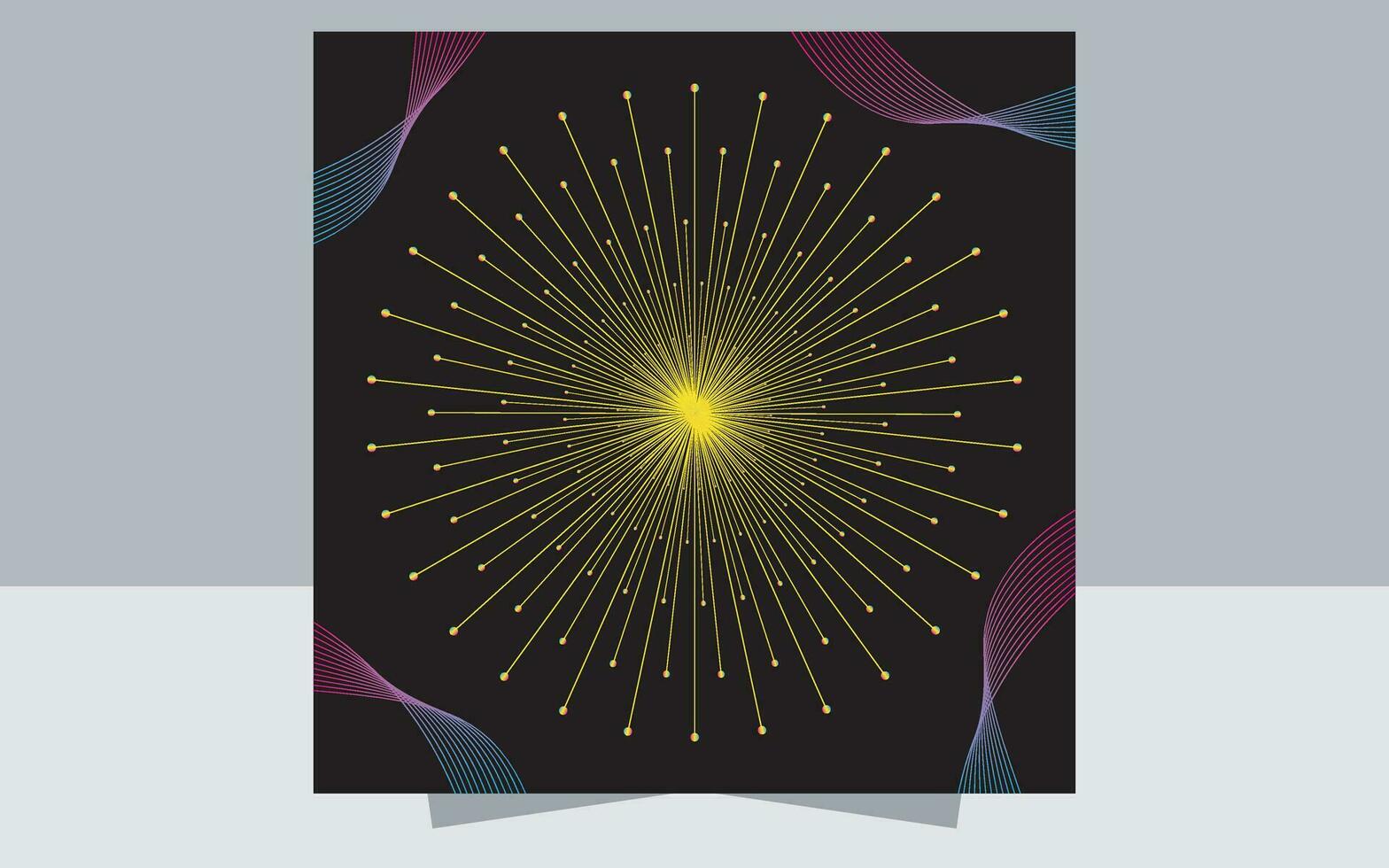 Abstract background design, Gold Mandala vector