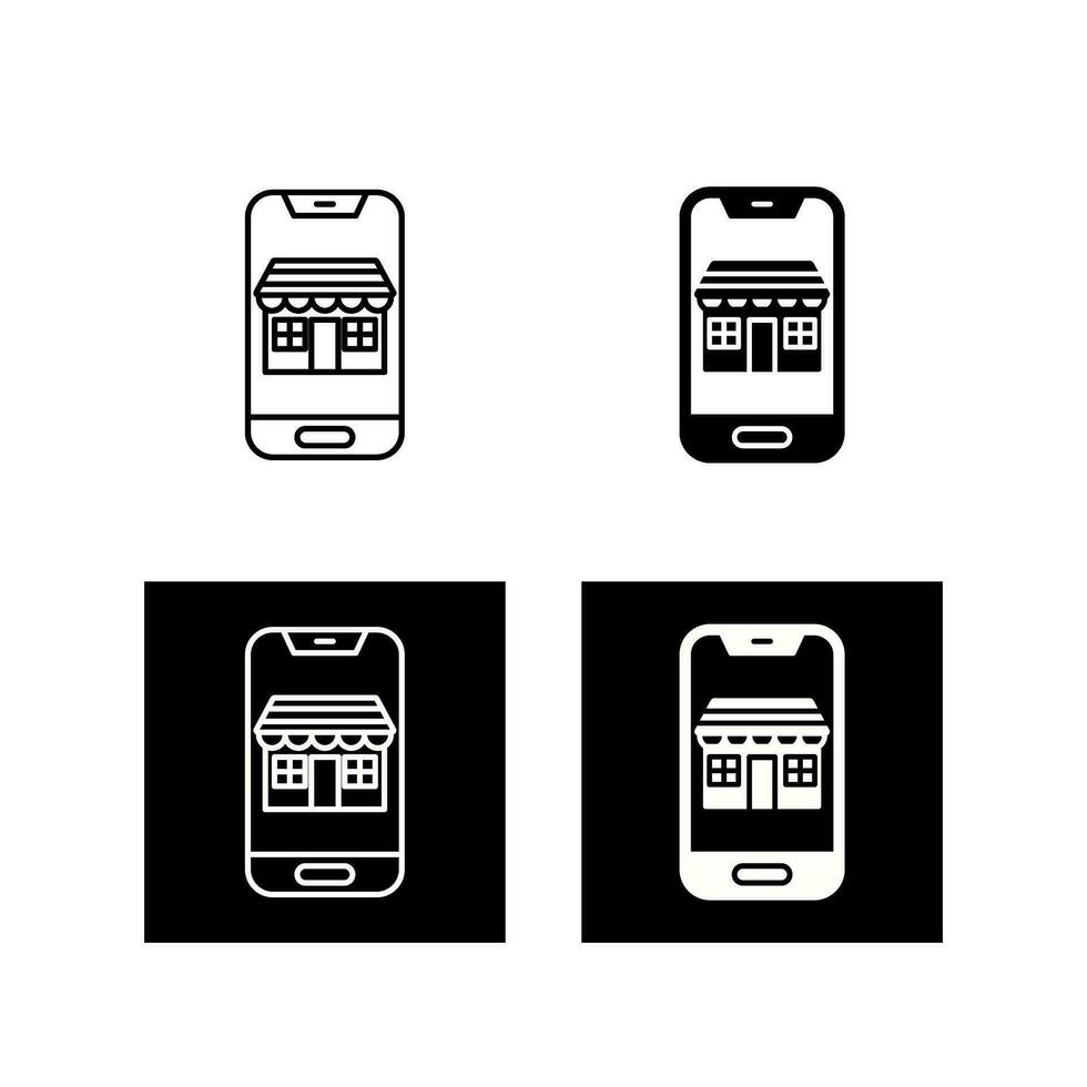 Mobile Store Vector Icon