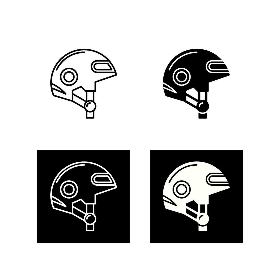 icono de vector de casco