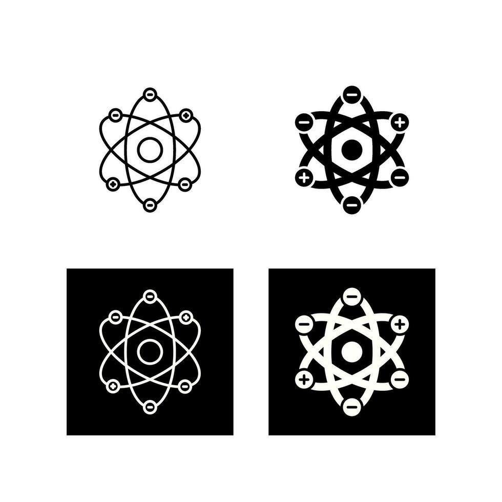 Atom Structure Vector Icon