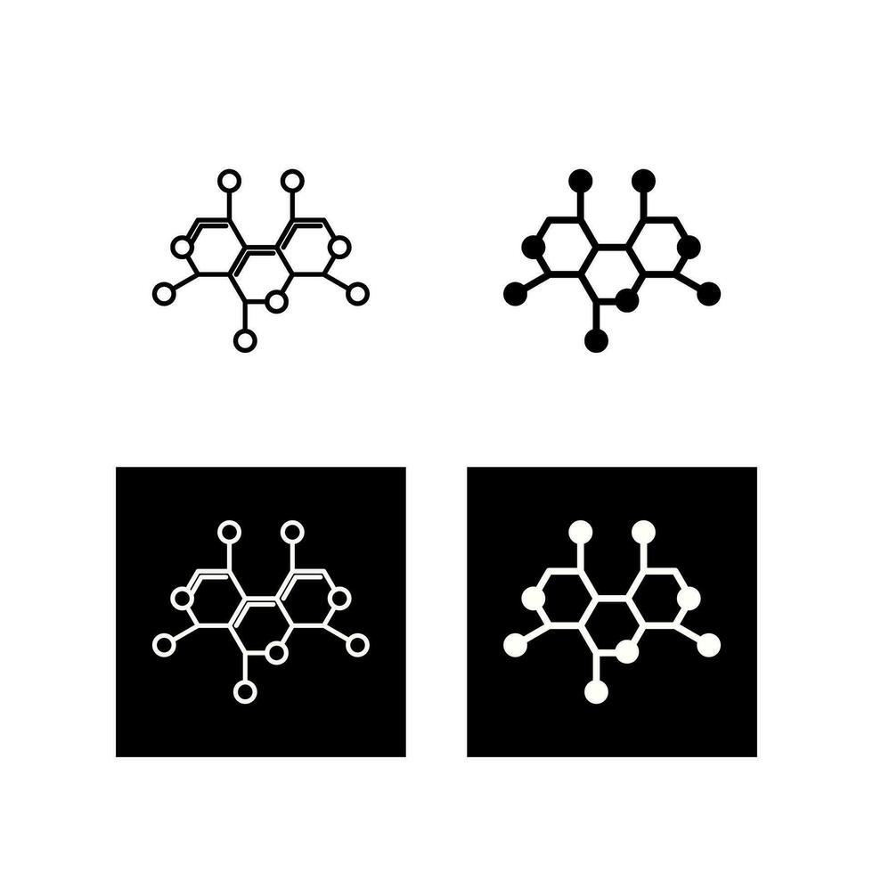 Molecule Structure Vector Icon