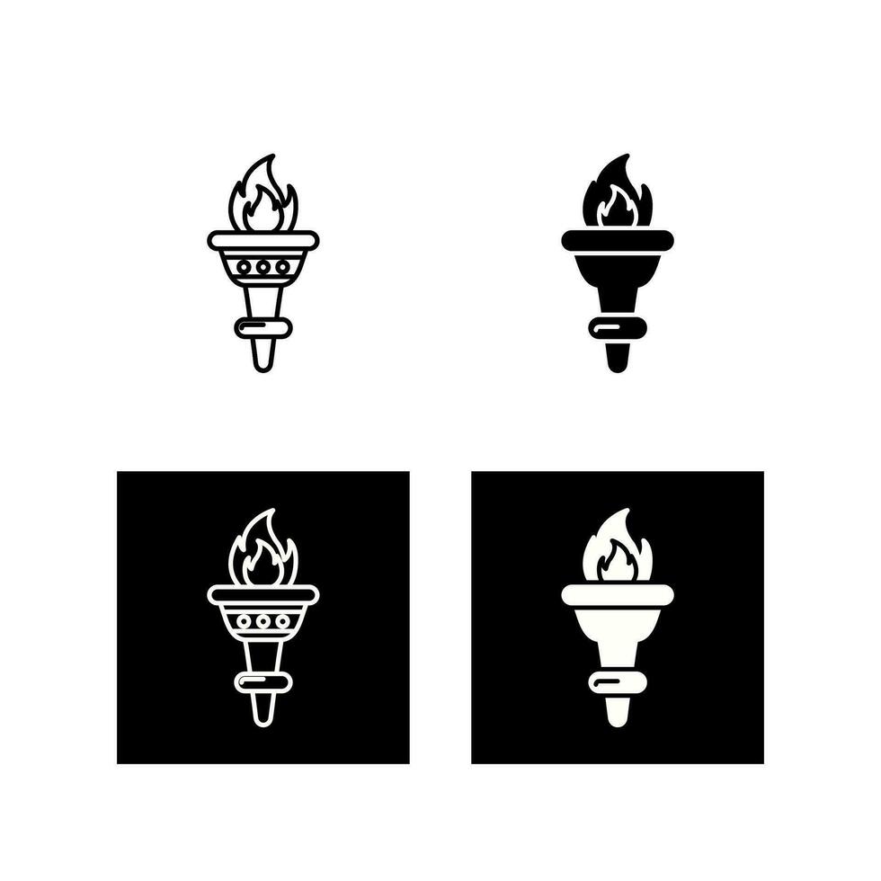 Torch Vector Icon