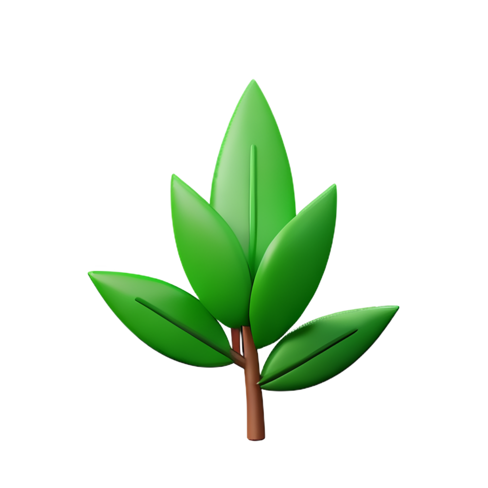 une vert plante icône sur une transparent Contexte png