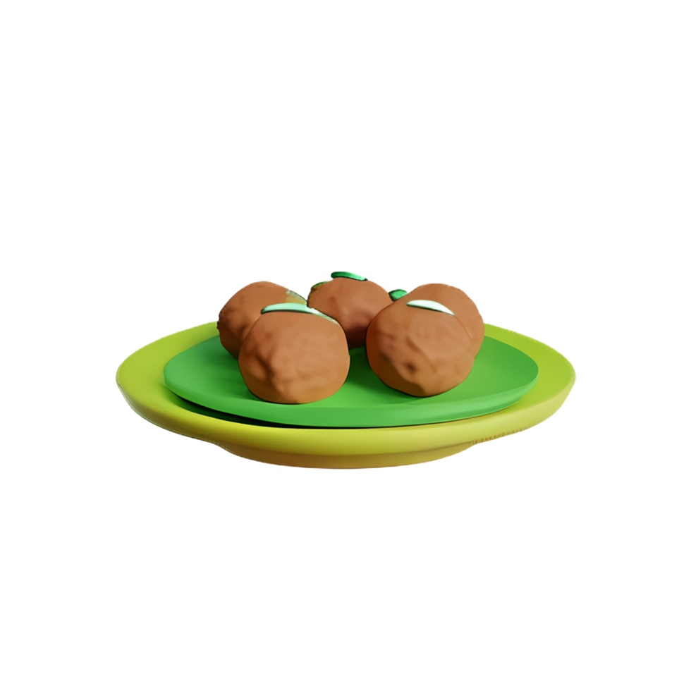 a plate with three balls on it png