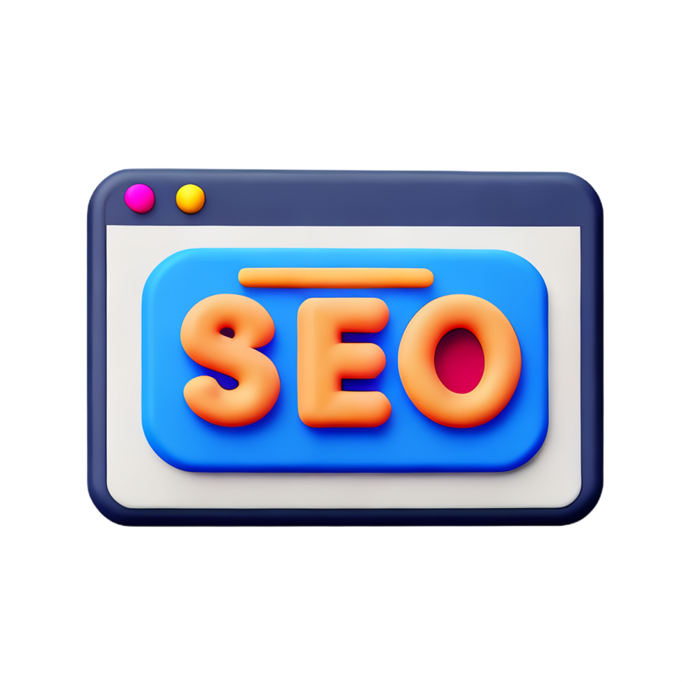 SEO Symbol auf ein Computer Bildschirm png