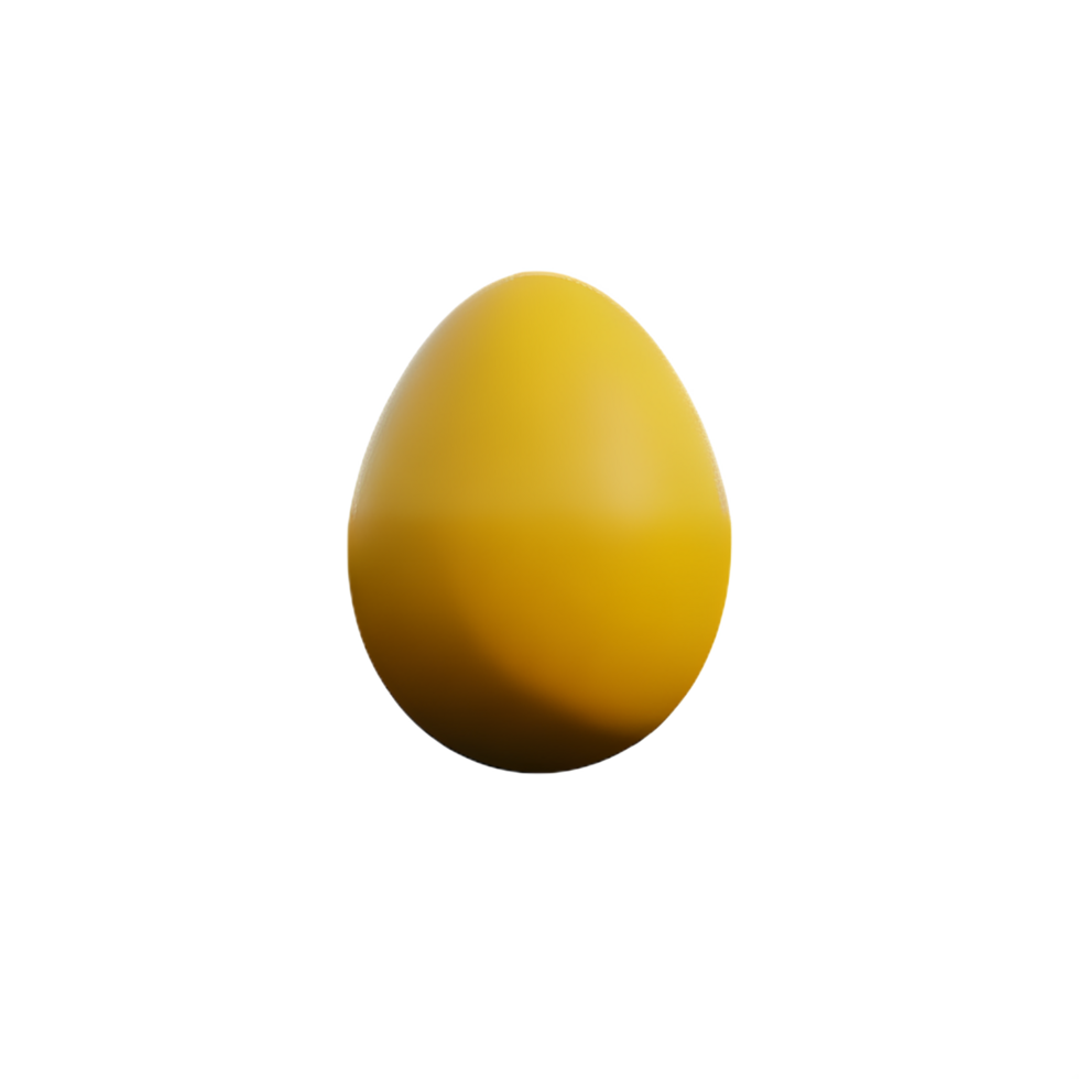 een geel ei Aan een transparant achtergrond png