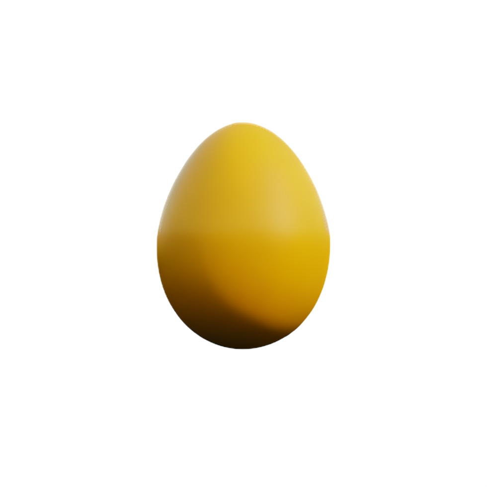 une Jaune Oeuf sur une transparent Contexte png