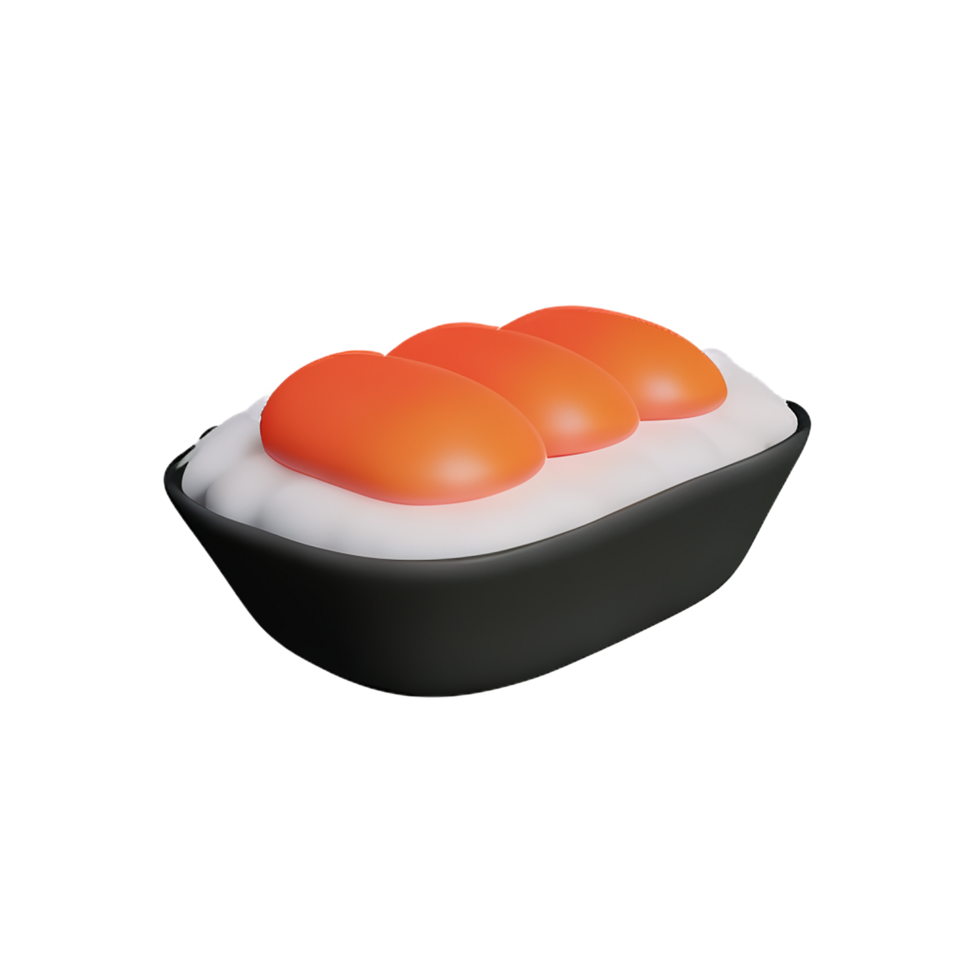 sushi with two eggs on top of it png