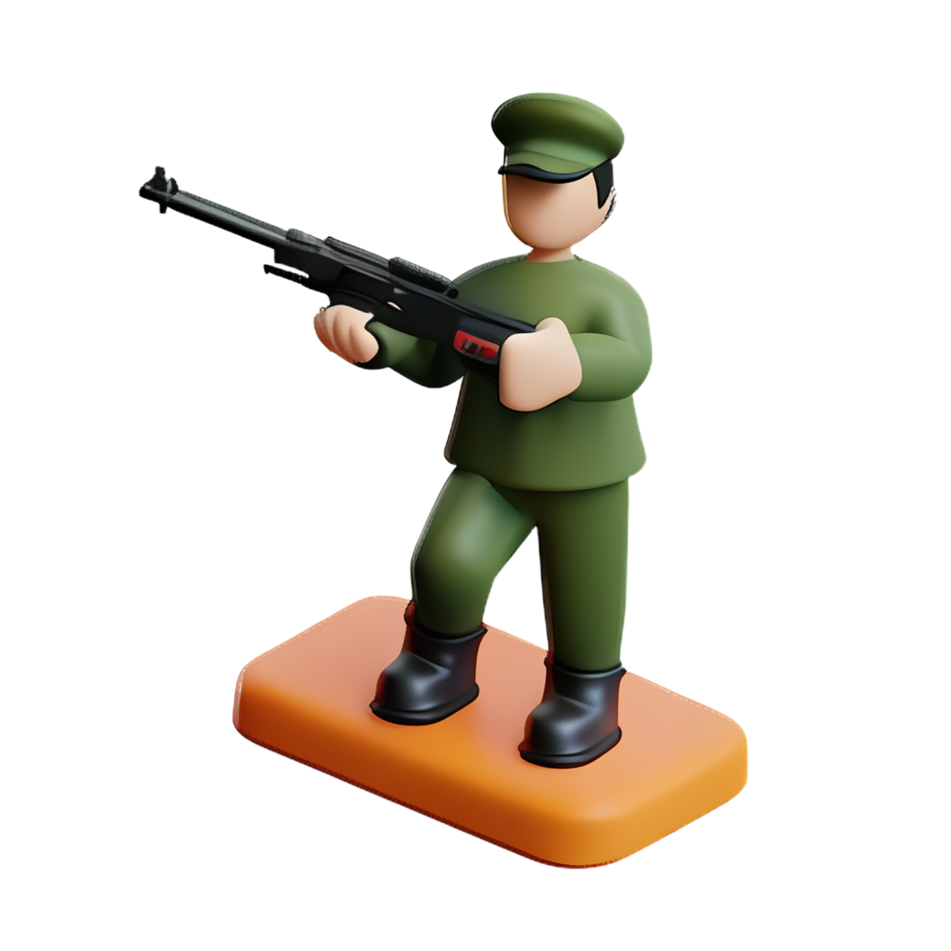 a figurine of a soldier holding a gun 28027057 PNG