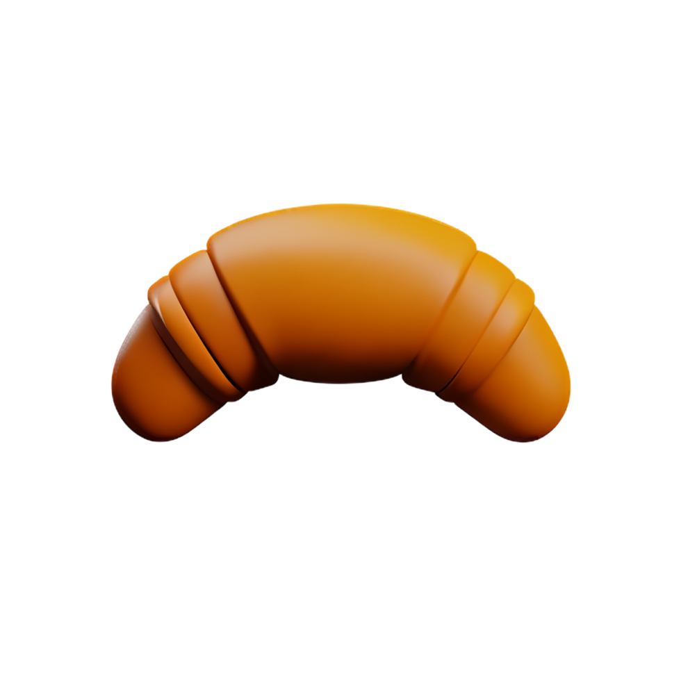 an orange croissant on a transparent background png