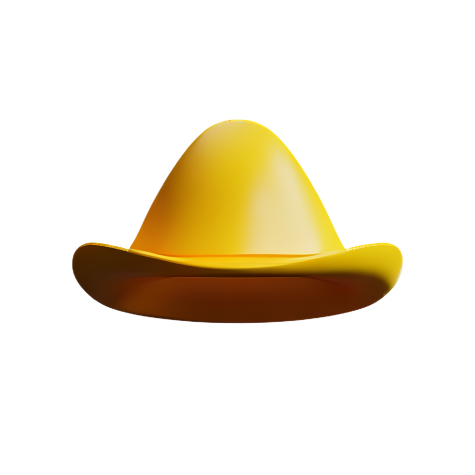 a yellow hat on a transparent background png