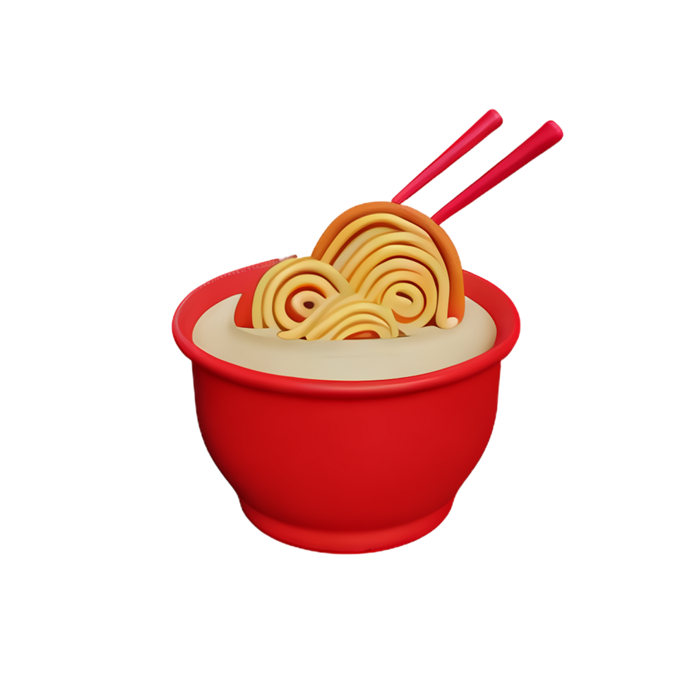 a bowl of noodles with chopsticks on top of it png