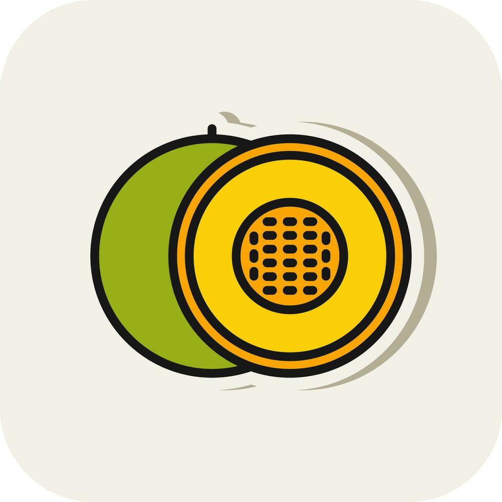 melón vector icono diseño
