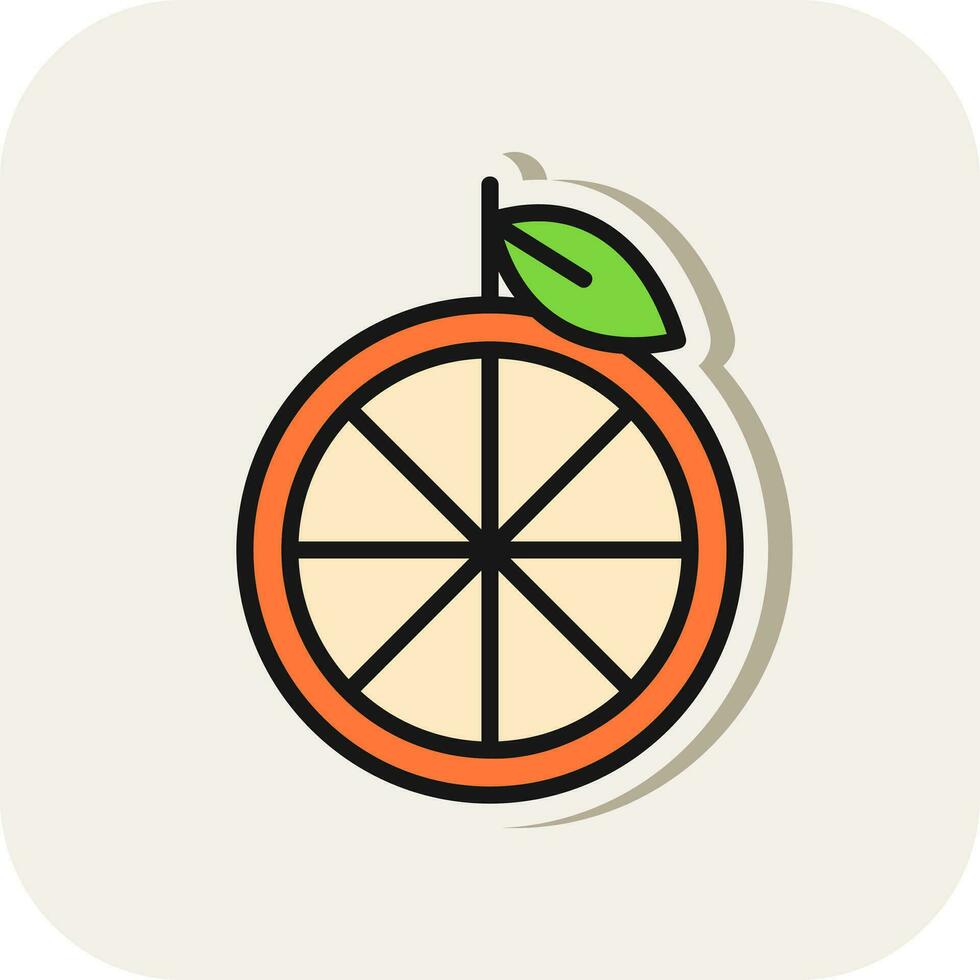 Mandarin Vector Icon Design