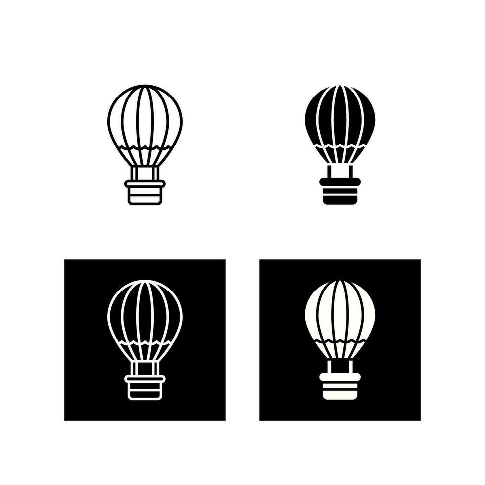 Hot Air Balloon Vector Icon