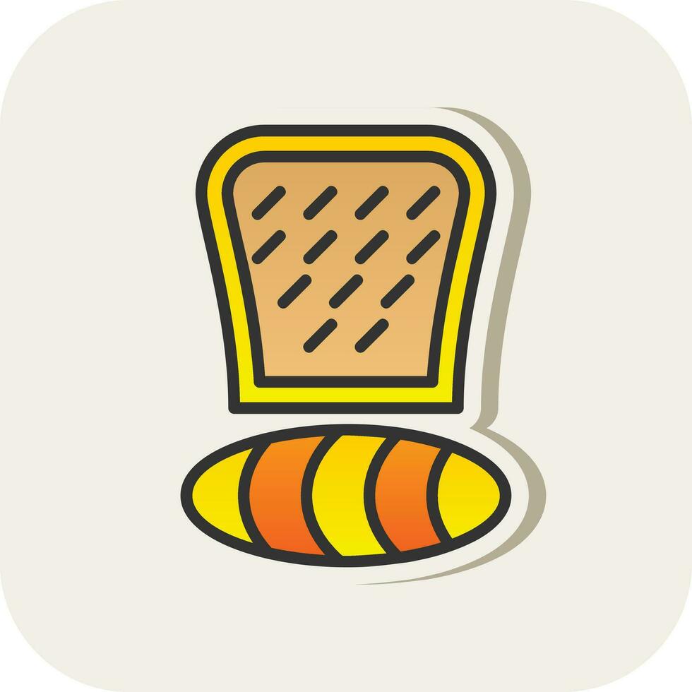 Bread Vector Icon Design
