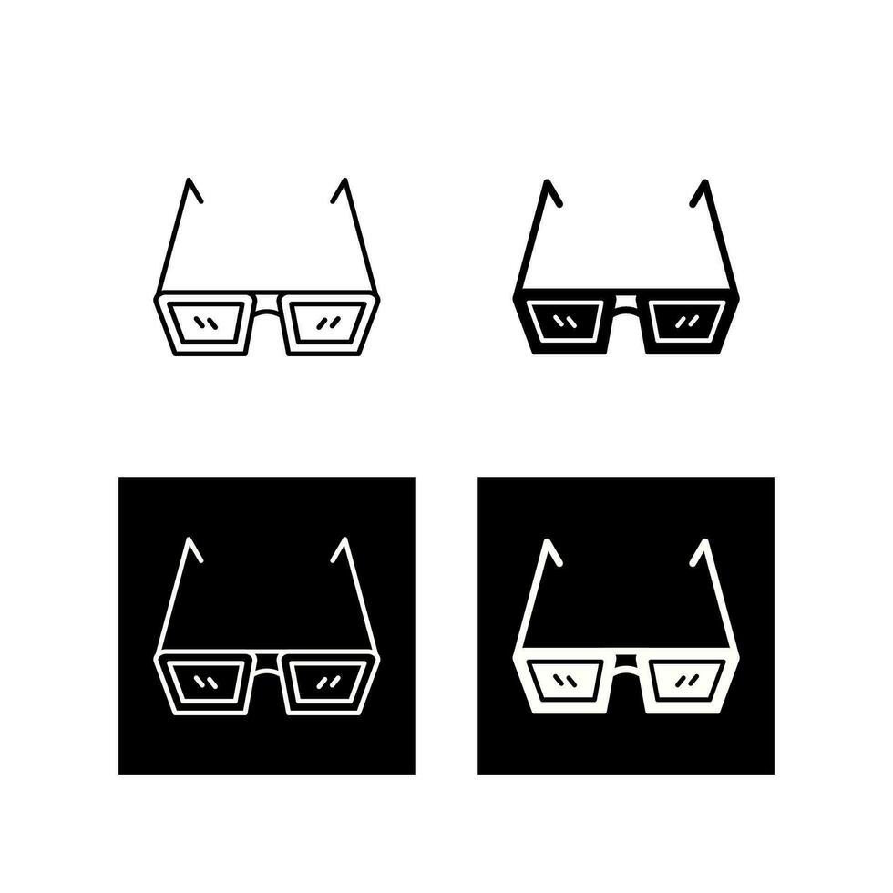 icono de vector de gafas