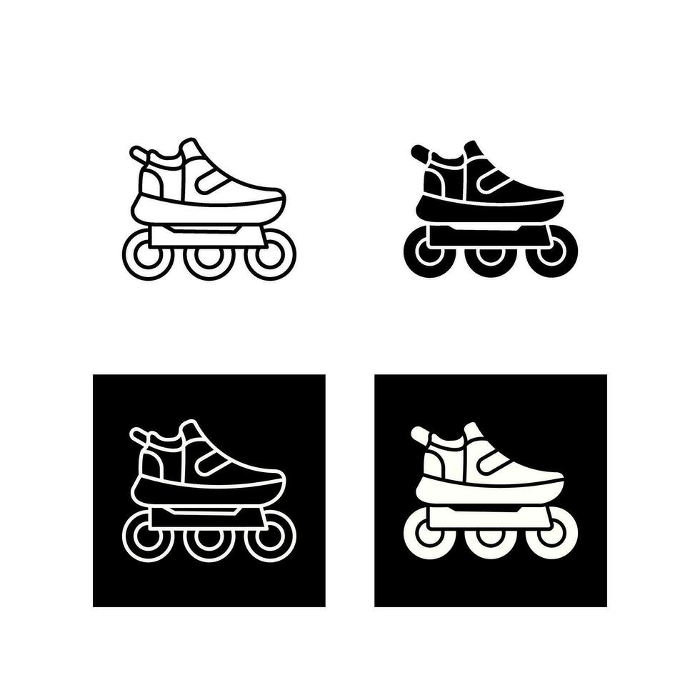 Roller Skates Vector Icon