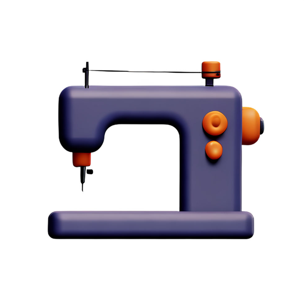 3d illustration sewing machine png