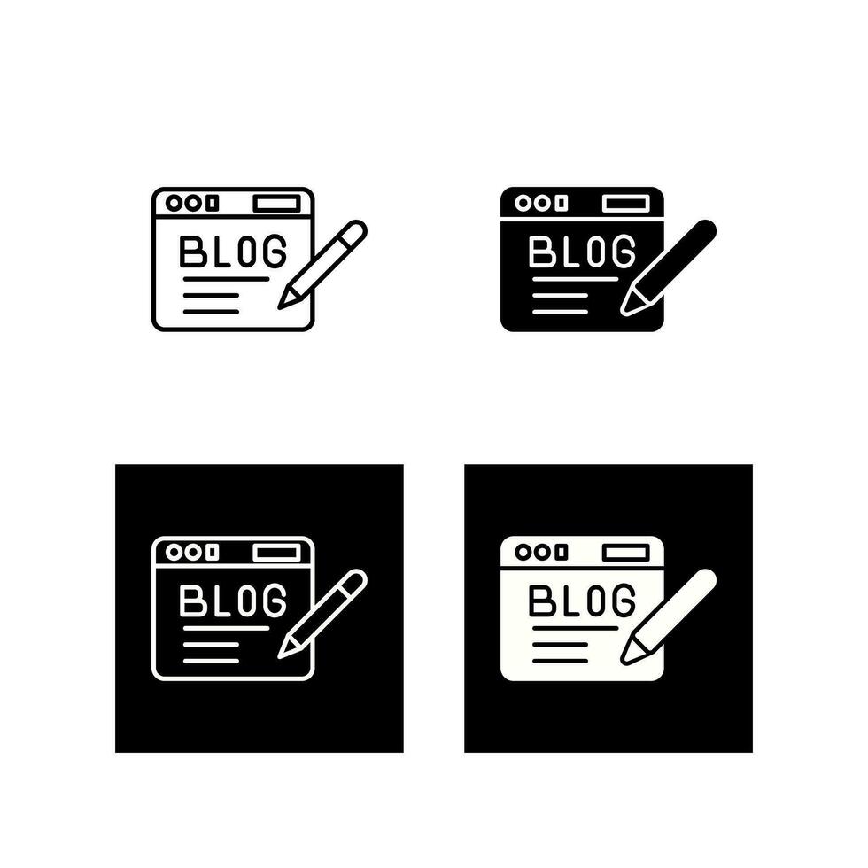 Blog Vector Icon