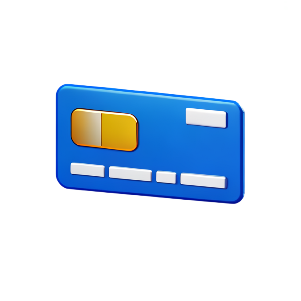 3d icon credit card png