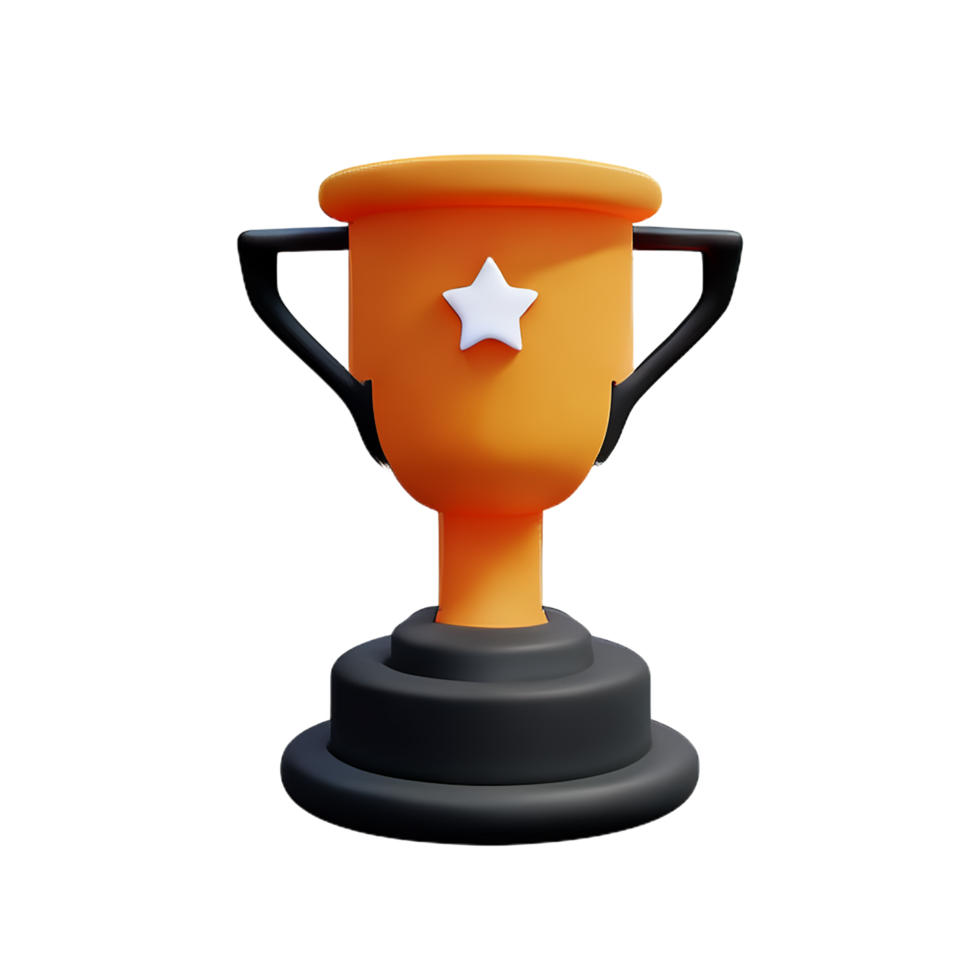 Trophy 3d icon png