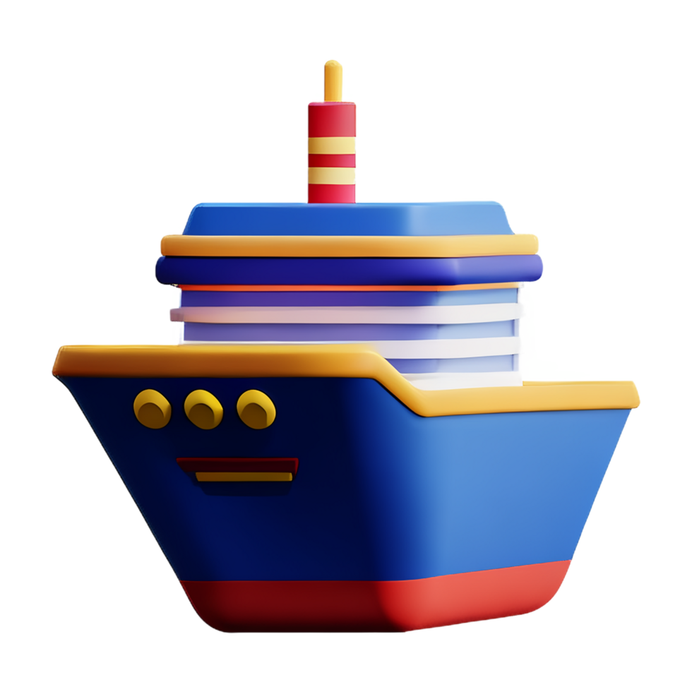 schip 3d icoon png