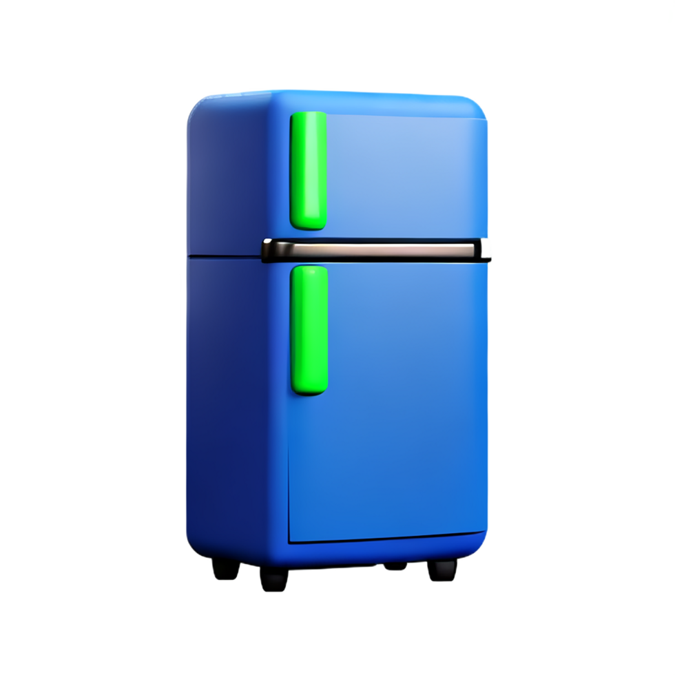 3d illustration fridge refrigerator png