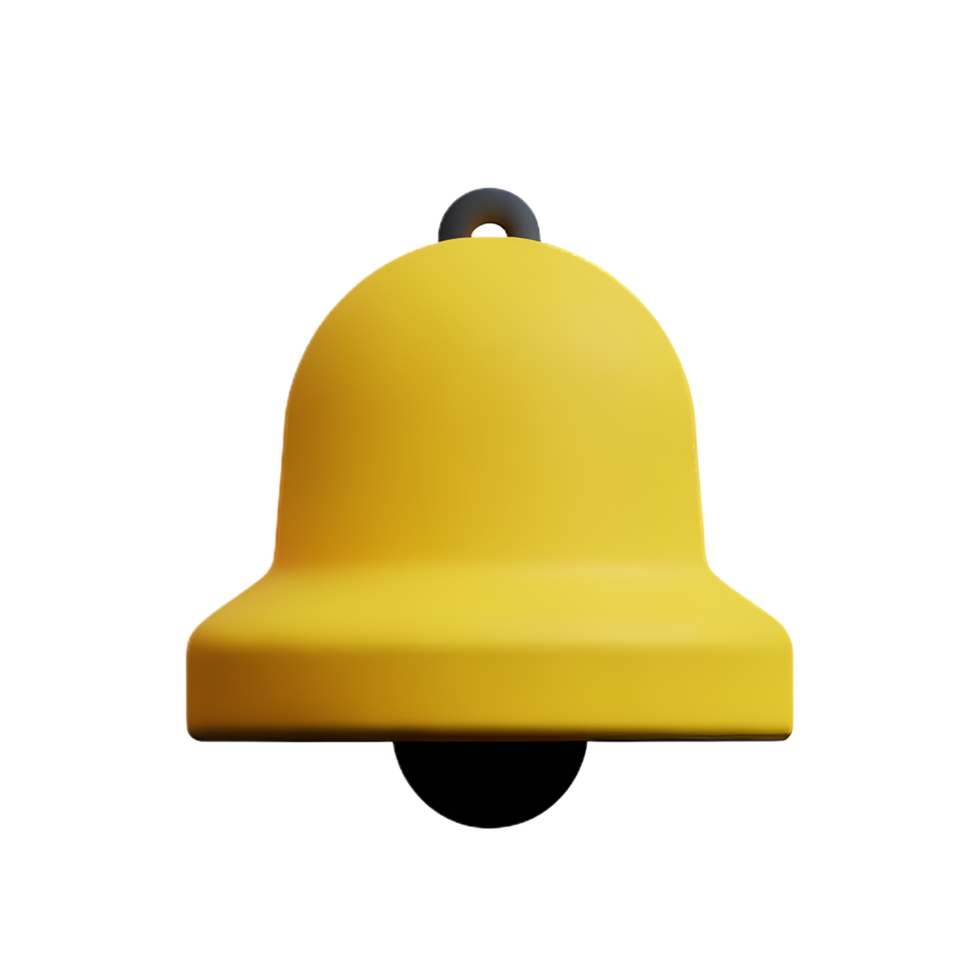 notification bell 3d icon png