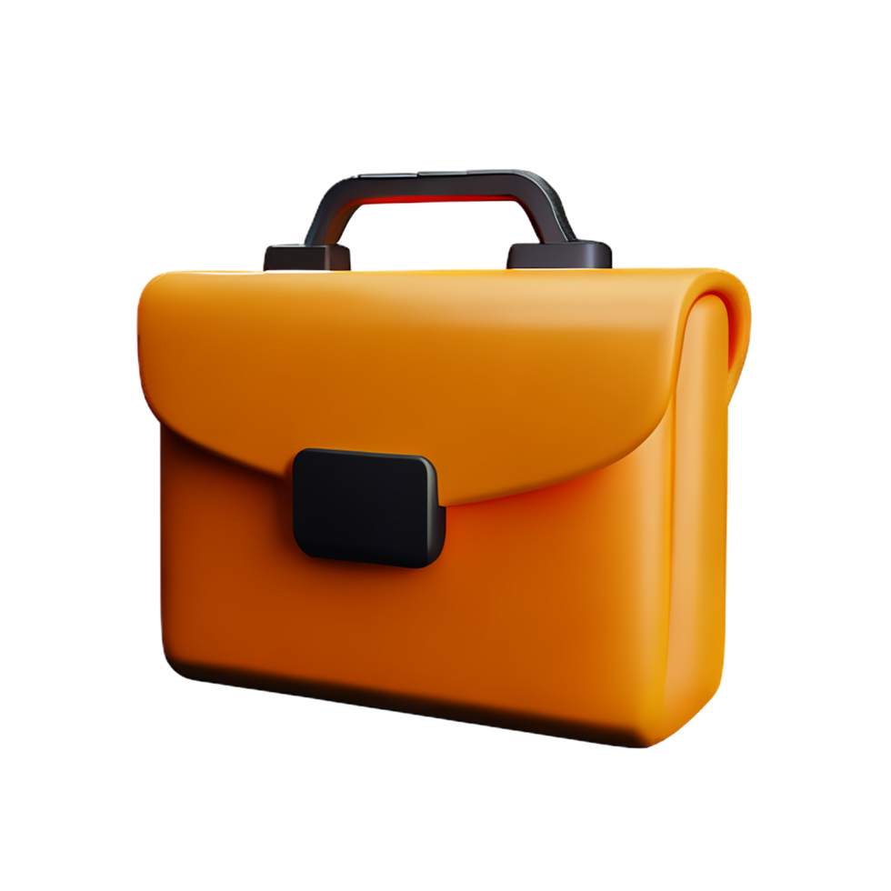 3d icon business empty briefcase png