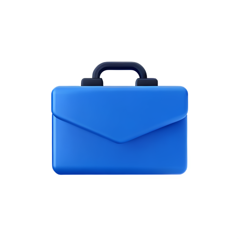 3d icon business empty briefcase png