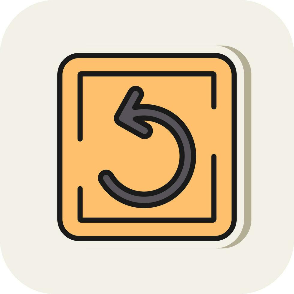 Undo Vector Icon Design