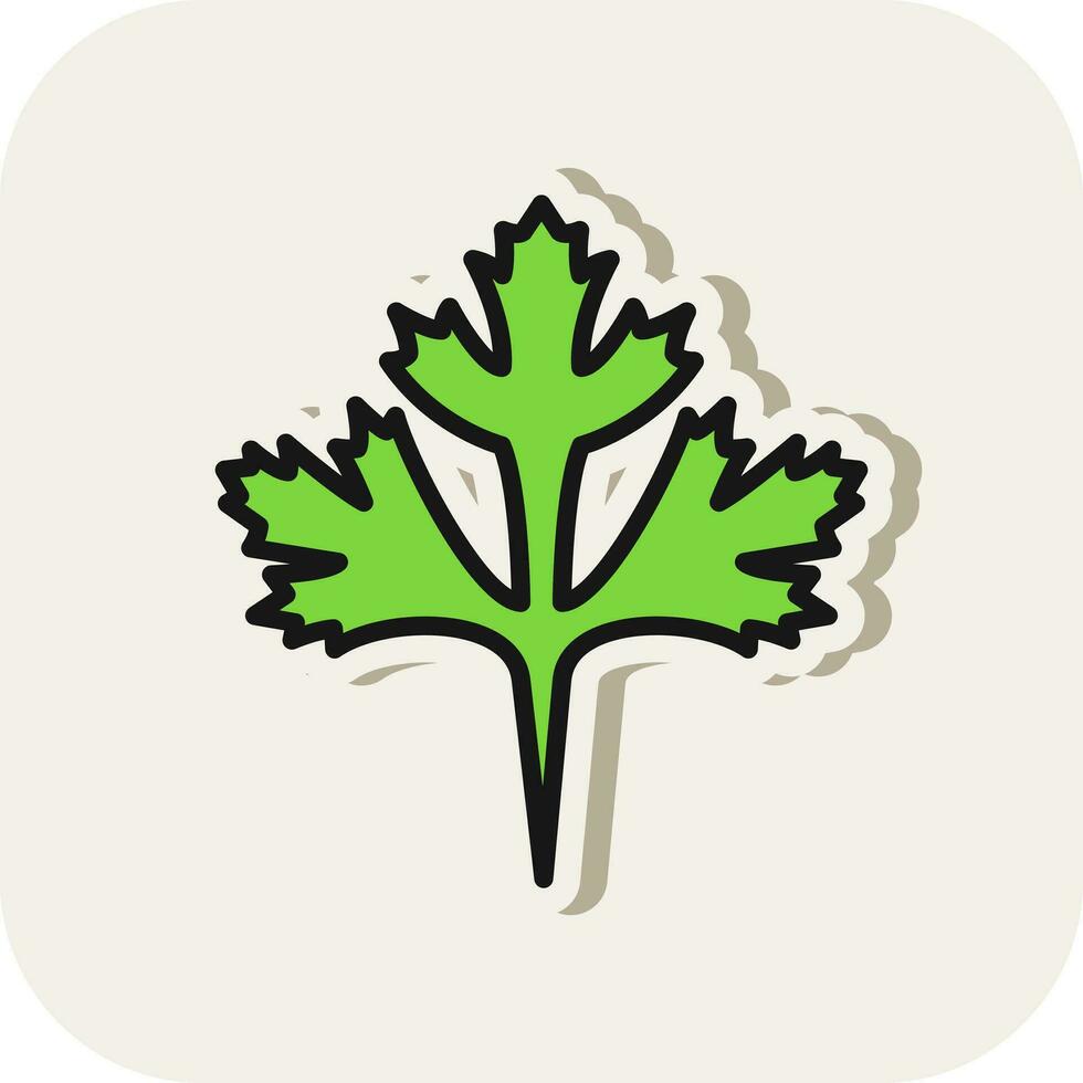 cilantro vector icono diseño