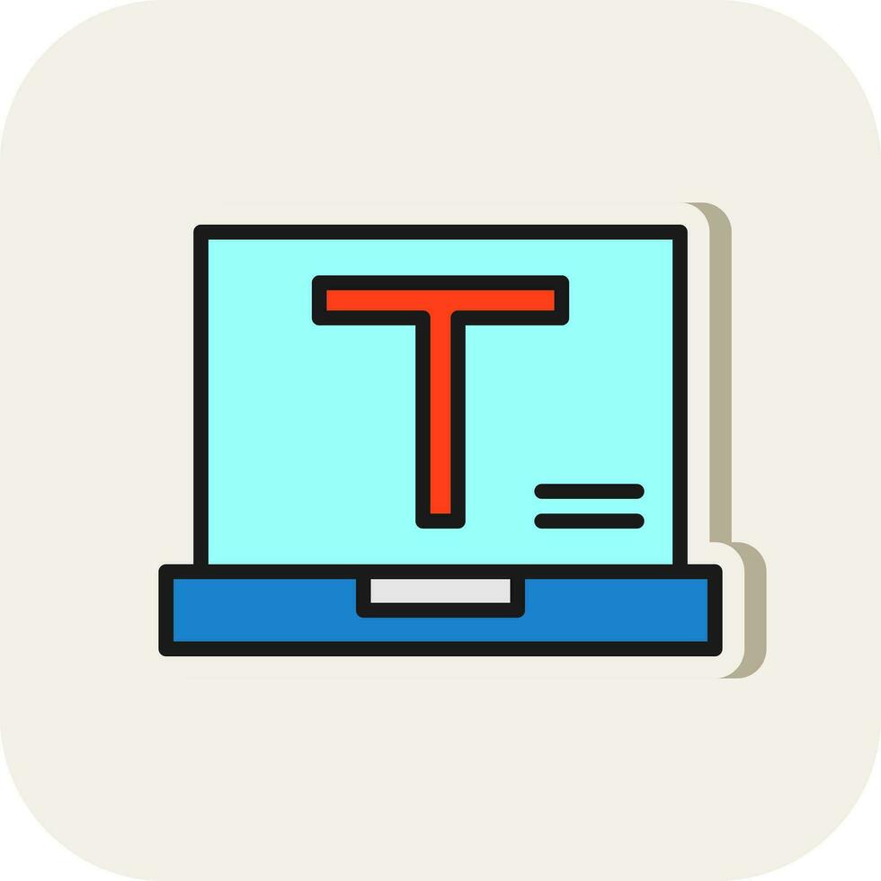 Text Vector Icon Design